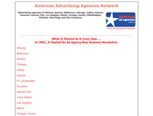 Tablet Screenshot of americanadagencies.com